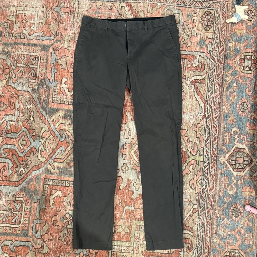 Express Men's Dark Gray Chinos 34x36 Slim